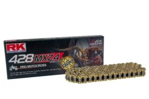 RK GB428MXZ4 Offroad Pro Kedja Guld +CL (clip kedjelås)