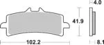 Sbs Bromsklossats Sintered - Bromsbelägg
