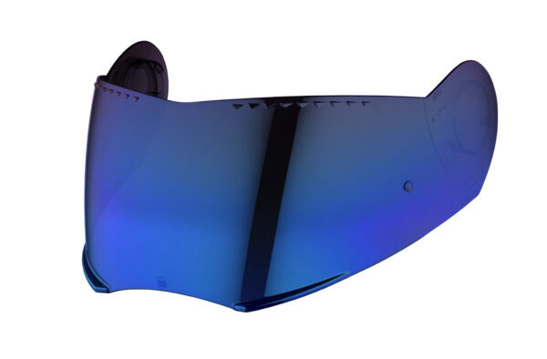 Schuberth E1 blå spegel visir