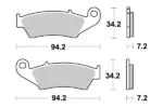 Sbs Bromsklossats Racing Sintered - Bromsbelägg