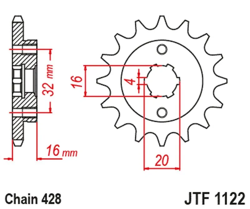 JT Framdrev JTF1122.14 - JT Sprockets