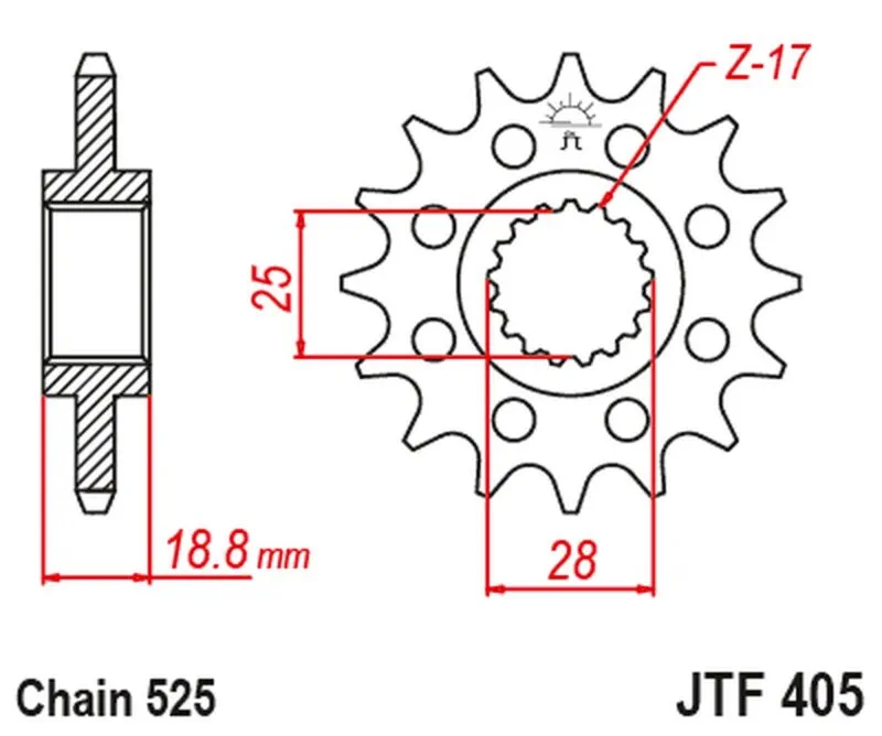 JT Framdrev JTF405.19RB - JT Sprockets