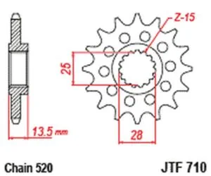 JT Framdrev JTF710.16RB