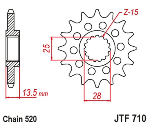 JT Framdrev JTF710.16