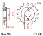 JT Framdrev JTF736.15RB - JT Sprockets