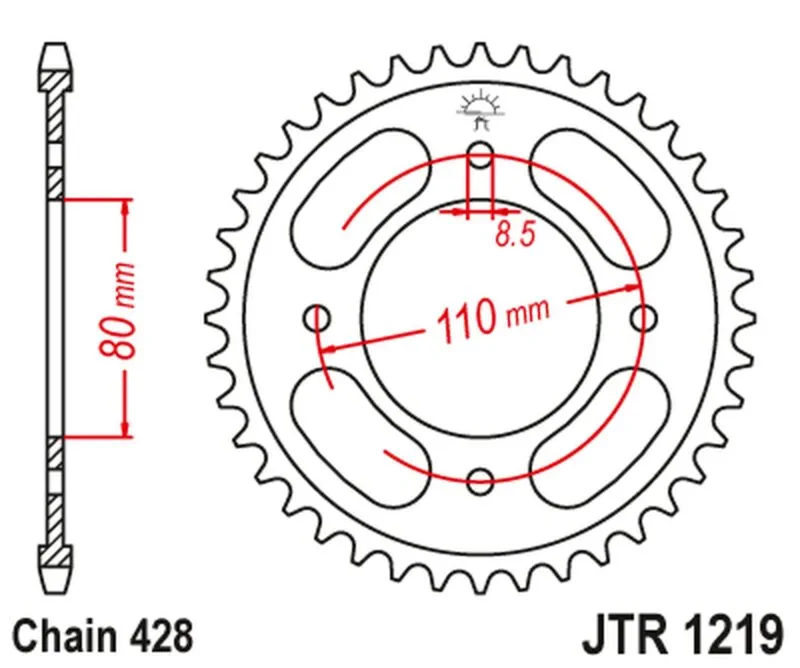 JT Bakdrev JTR1219.41 - JT Sprockets