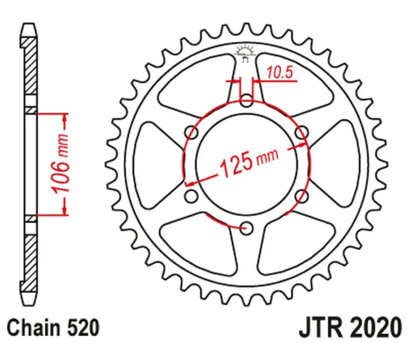 JT Bakdrev JTR2020.51 - JT Sprockets