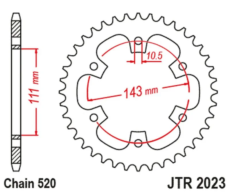 JT Bakdrev JTR2023.42 - JT Sprockets