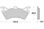 Sbs Bromsklossats Sintered Atv - Bromsbelägg