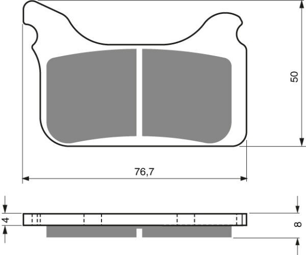GOLDFREN Bromsbelägg 231 Ceramic Carbon AD