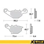ProX Bromsbelägg fram RM80/85 '96-04