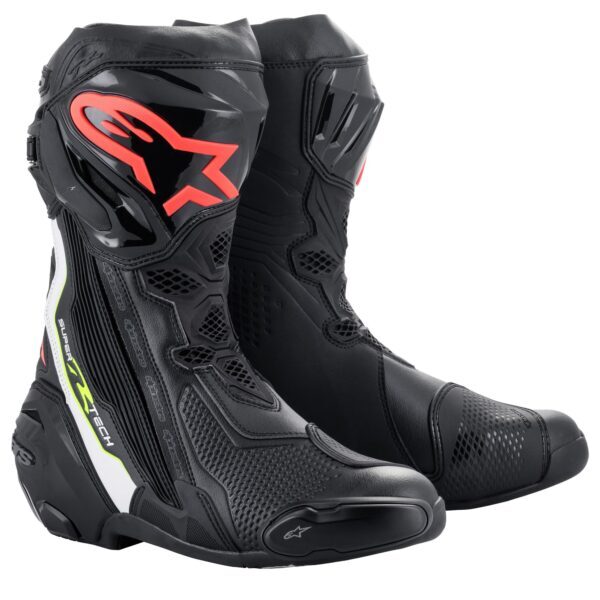 Alpinestars Stövel Supertech R v2 Svart/Vit/Röd/Gul