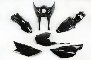 UFO Plastkit 5-delar Svart 001 KLX110 2010-