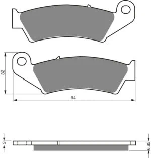GOLDFREN Bromsbelägg 041 Ceramic Carbon S3