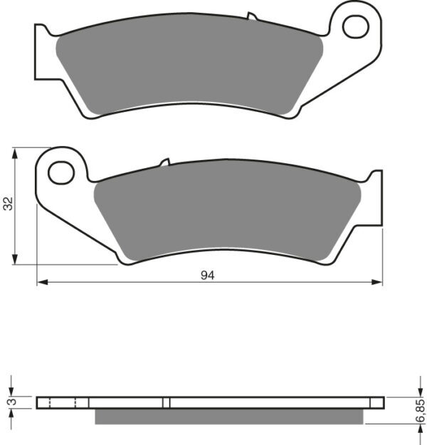 GOLDFREN Bromsbelägg 041 Ceramic Carbon S3