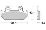 Sbs Bromsklossats Sintered - Bromsbelägg