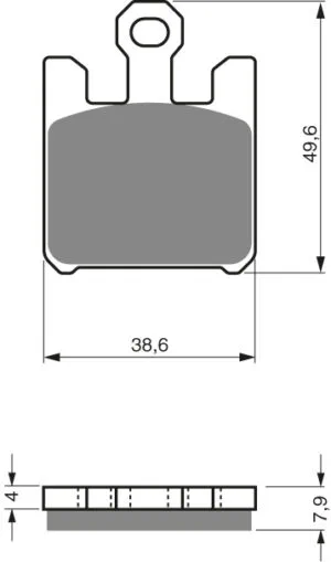 GOLDFREN Bromsbelägg 200 Ceramic carbon AD