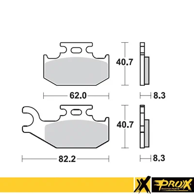 38ecbb8607075ed2f6e67bbfc0d38dbd992f8fff_400_37_246102 ProX Bromsbelägg fram LT-A400 '08-11 + LT-A450 '07-10 (Right)