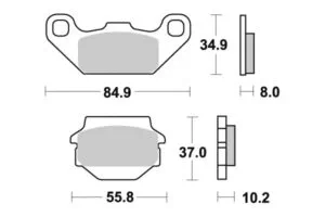 Sbs Bromsklossats Sintered Offroad