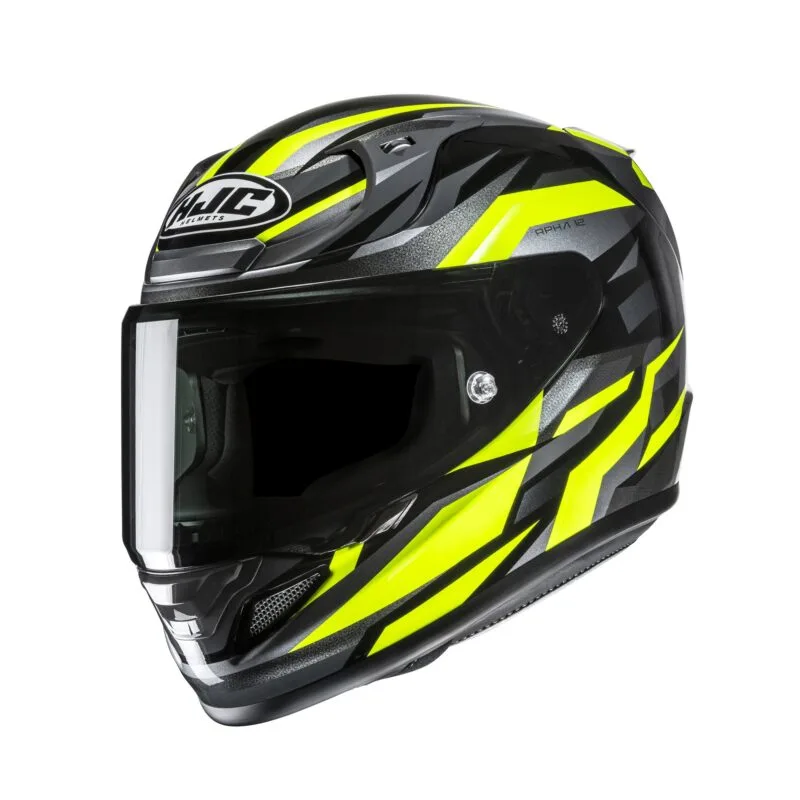 3cc2dc27c0aac67a15d67bbedfefeac79a377186_630_26568_5-1 HJC Helmet RPHA 12 Dravix Svart/Fluo Gul MC3H