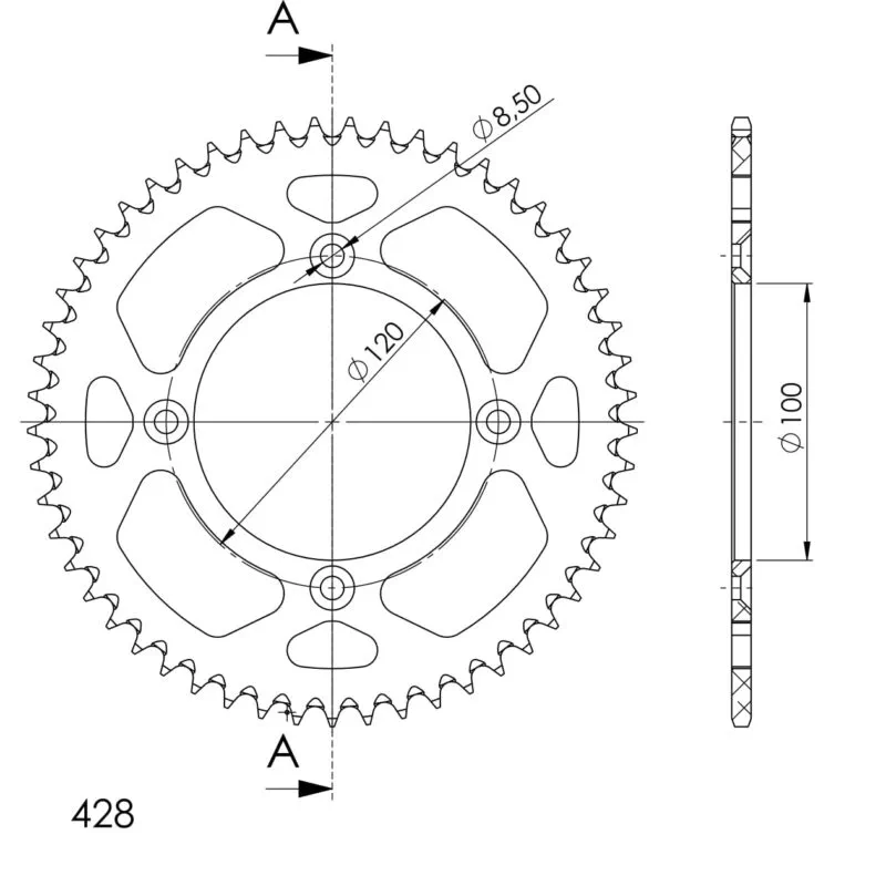 3d7c81b18d8ae0f8eb4696310c0aae866e243a0f_27_3_998_52_0_1 Supersprox Bakdrev Aluminium RAL-998:52 Svart