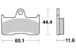 Sbs Bromsklossats Sintered Offroad - Bromsbelägg