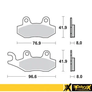 ProX Bromsbelägg fram RM125/250 '89-95 + YZ125/250 '90-97
