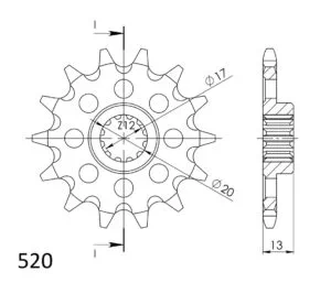 Supersprox Framdrev 125-14.1