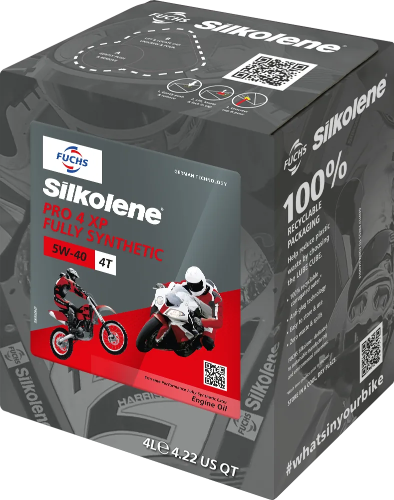 40294cac690f22f7d2550f5854b41e2e744ad151_551_122_004C Silkolene Pro 4 5W-40 XP 4L CUBE (4) - 4T
