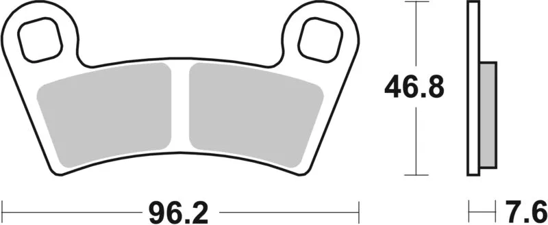 Sbs Bromsklossats Sintered Offroad - Bromsbelägg