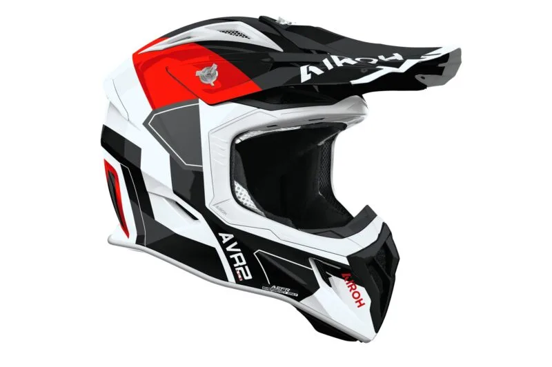 Airoh Hjälm Aviator Ace 2 Shield Röd glansig