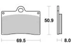 Sbs Bromsklossats Ceramic - Bromsbelägg