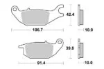 Sbs Bromsklossats Ceramic - Bromsbelägg