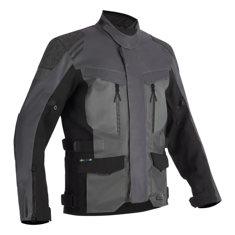 Lindstrands Textiljacka Storbo Grafit Mörkgrå Svart