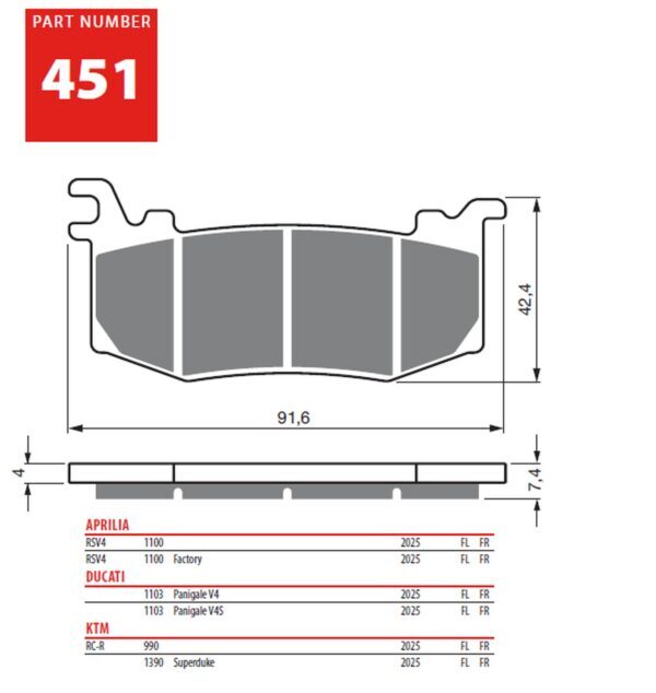 GOLDFREN Bromsbelägg 451 Ceramic Carbon S33