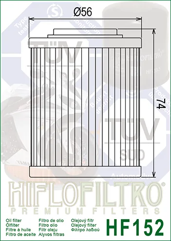 HiFlo oljefilter HF152
