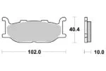 Sbs Bromsklossats Sintered - Bromsbelägg