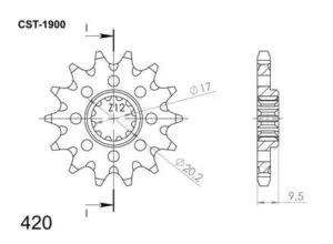 Supersprox Framdrev KTM SX65 98- z13