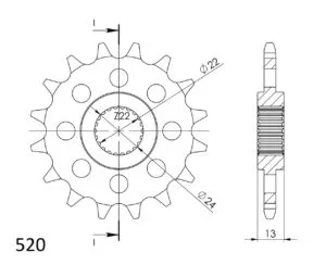 Supersprox Framdrev 1126.16