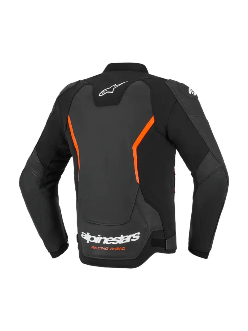 Alpinestars Skinnjacka GP Force v2 Svart/Fluo Röd