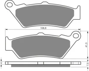 GOLDFREN Bromsbelägg 106 Ceramic carbon AD