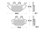 Sbs Bromsklossats Sintered Offroad - Bromsbelägg