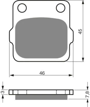 GOLDFREN Bromsbelägg 007 Ceramic Carbon K1