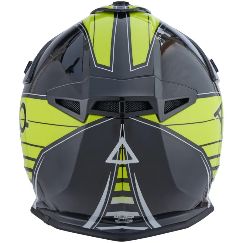 AMOQ Meteor V2 Helmet Axis Svart/Gul glansig