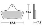 Sbs Bromsklossats Sintered Atv - Bromsbelägg