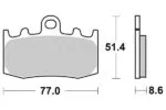 Sbs Bromsklossats Sintered - Bromsbelägg