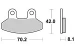 Sbs Bromsklossats Ceramic (792HF) - Bromsbelägg