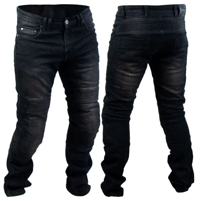 TIMELESS Rascal kevlar jeans, svart, stretch, CE