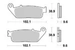 Sbs Bromsklossats Sintered - Bromsbelägg