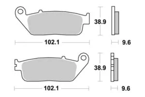 Sbs Bromsklossats Sintered